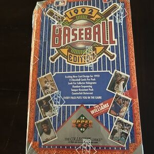 1992 Upper Deck Baseball Edition Collector Box - Blue/Orange